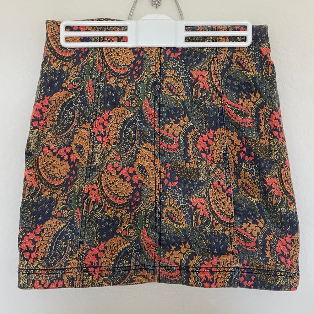Free People Bodycon Miniskirt in Paisley
